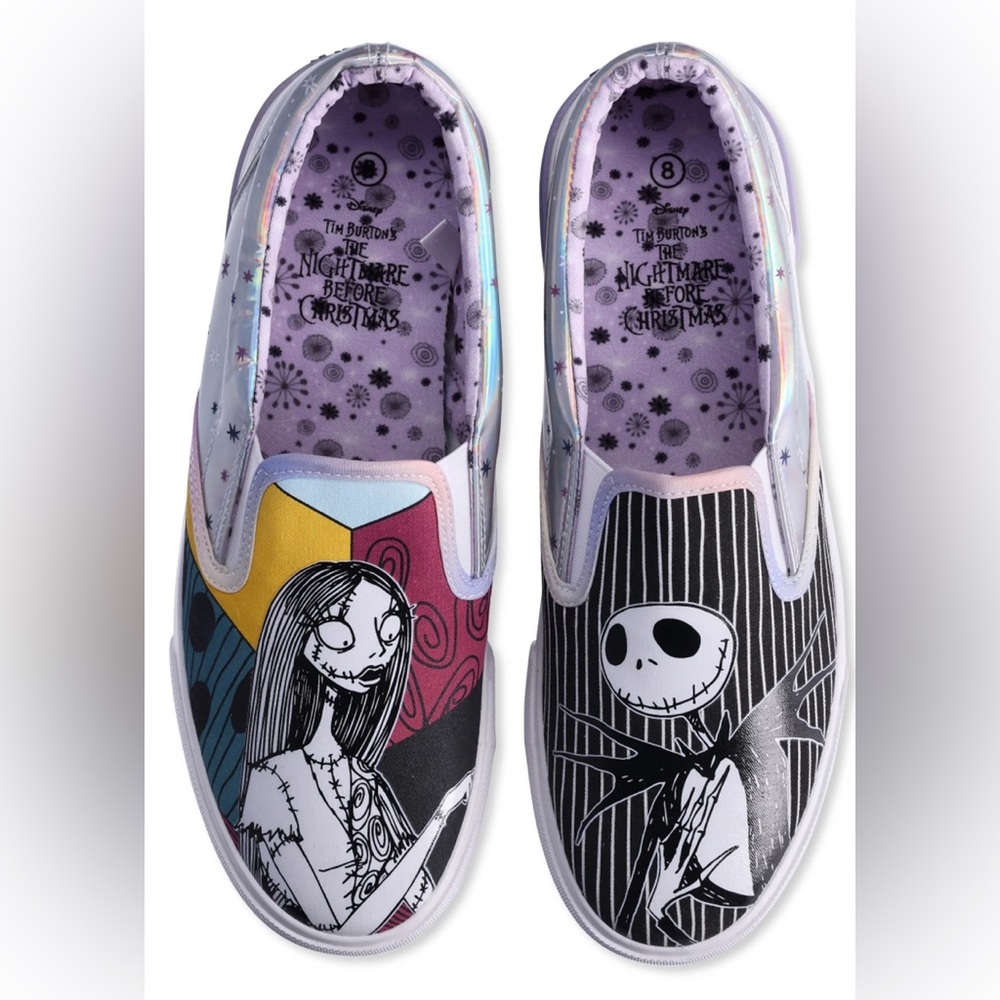 NWOT-Nightmare Before Christmas Slip-On Shoes